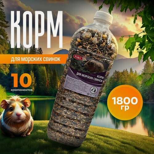 Изображение товара Корм для морских свинок, грызунов, хомяков, крыс и мышей рафа 1,8 кг