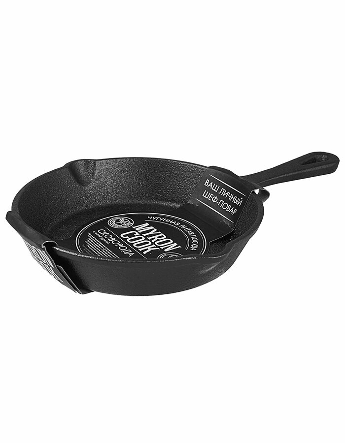 Сковорода с литой ручкой My Real Iron Cook Tradition, чугунная, 18,5 см