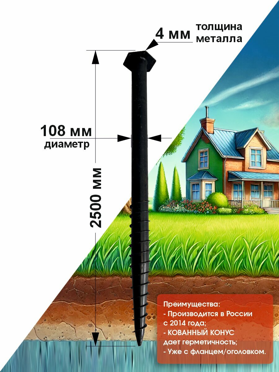фото Сваи винтовая