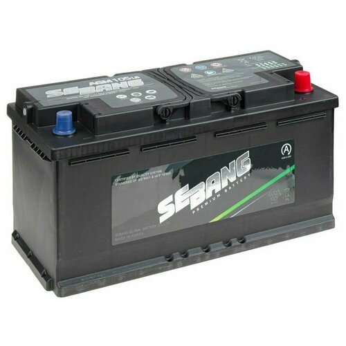 Аккумулятор автомобильный Sebang AGM L6 105 А/ч 950 А обр. пол. Евро авто (393х175х190)