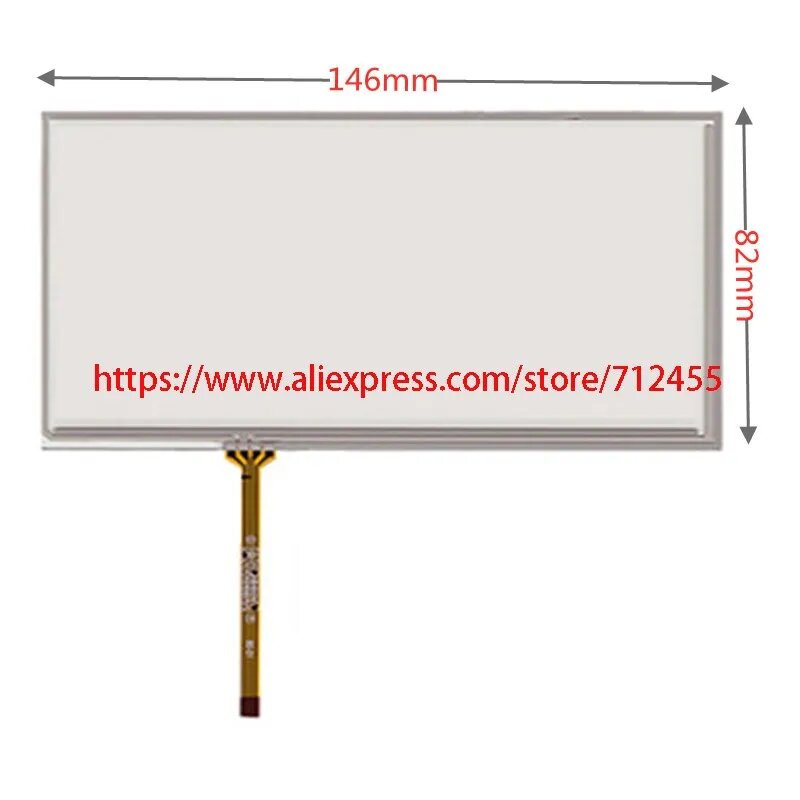 Новый 6-дюймовый 4-жильный сенсорный экран 146*82 мм для Pioneer AVH-X1500DVD/X2550BT/X1600DVD, совместимое с сенсорным экраном GPS и удлинителем