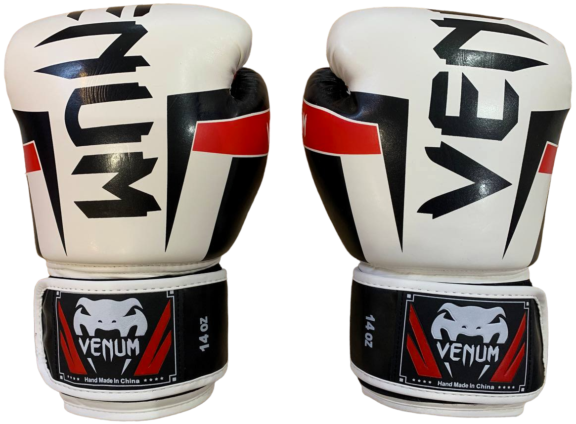 фото Перчатки боксерские "Venum Red and White"
