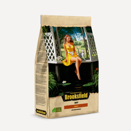 Изображение товара Brooksfield Low Grain Adult Cat Beef сухой корм для взрослых кошек с говядиной и рисом - 6 кг
