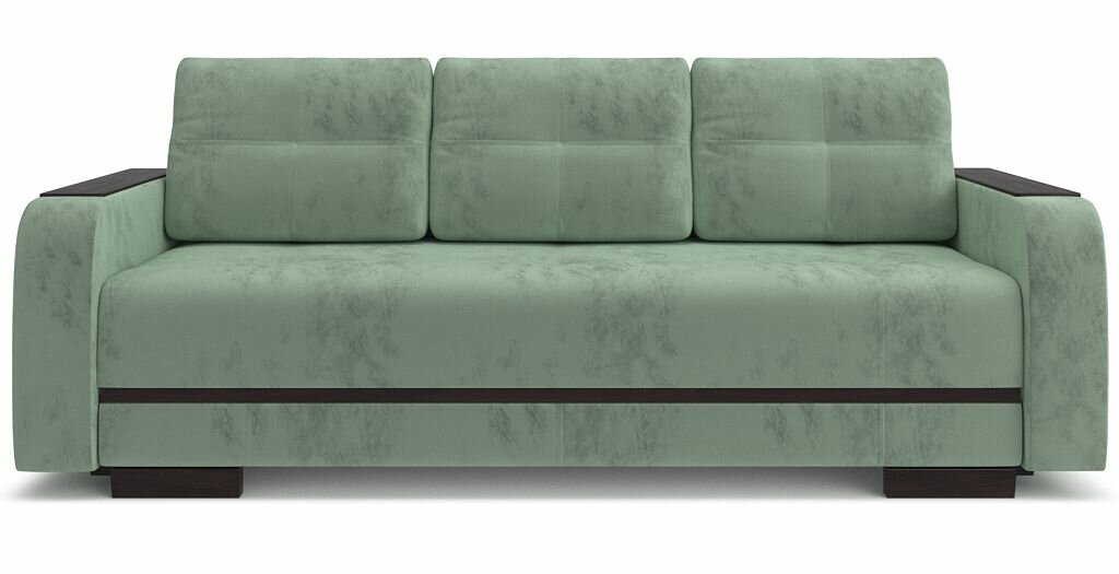Диван-кровать раскладной PUSHE Марио Modern, велюр, зеленый Nebby 915