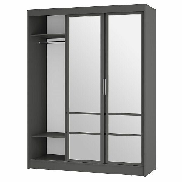 Шкаф-купе ШКК-06 «Симпл» (Графит) 160х58х210 — фото 1