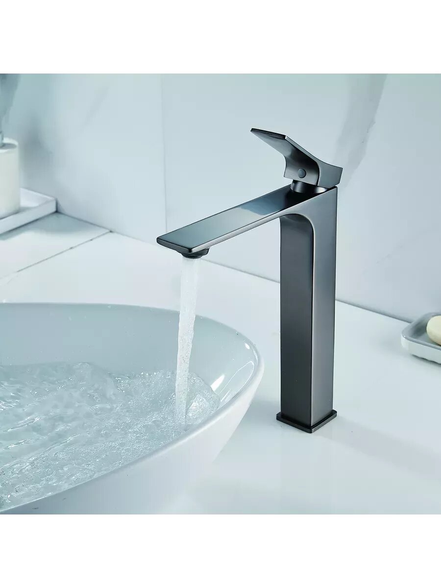 Смеситель S6111T для раковины чаши графит — фото 1