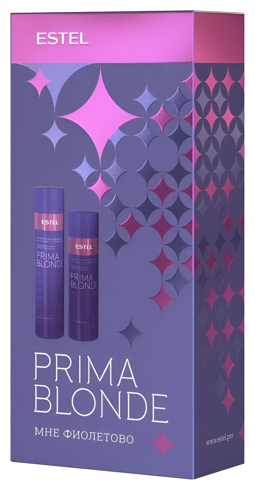 ESTEL / Prima Blonde – Набор «Мне фиолетово» для холодных оттенков блонд (шам. 250мл. + бал. 200мл.), (арт: PB.N)