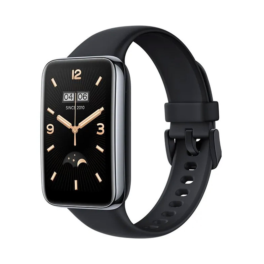 Металлический ремешок для Xiaomi Mi Band 7 Pro / Браслет для смарт часов на магнитной застежке /Черный — фото 1