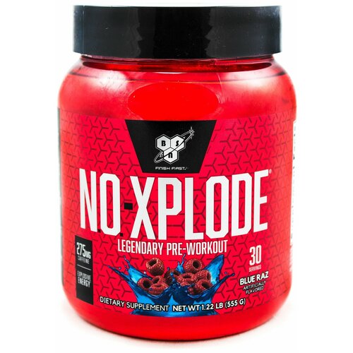 Предтренировочный комплекс BSN N. O.-Xplode голубая малина 555 г банка