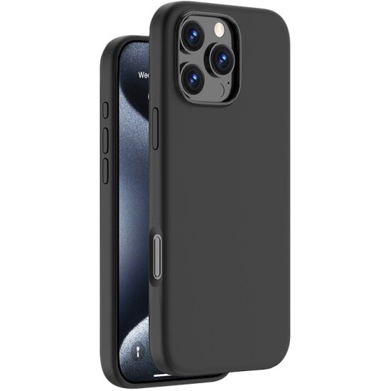 Чехол Deppa для Apple iPhone 16 Pro Max, Liquid Silicone, Magsafe, черный