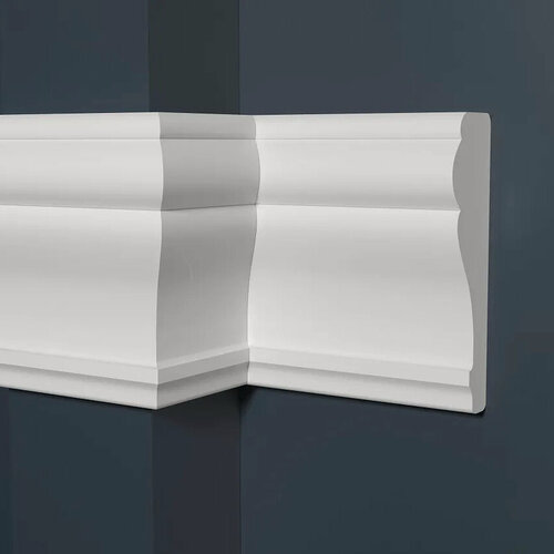 Изображение товара Молдинг для стен декоративный дюрополимер Decor-Dizayn (Декор-Дизайн), 85х25х2000 мм, DD152A белый
