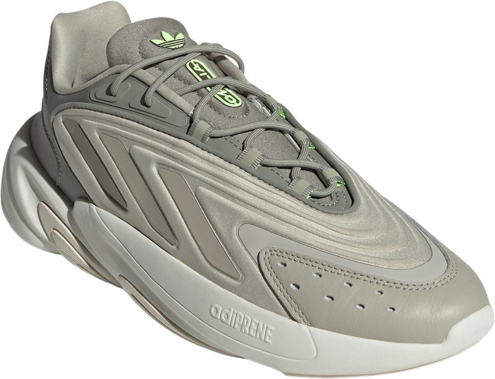 Кроссовки adidas Ozelia, полнота F, размер 10 UK, серый/зеленый — фото 1