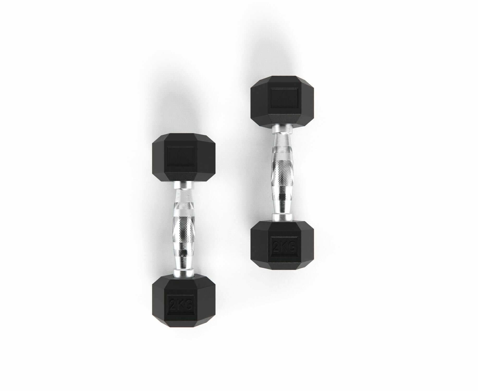 Гантели DFC Гексагональные, 2 шт. по 2 кг — фото 1