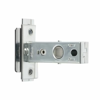 Защелка дверная межкомнатная цвет хром стальной язычок