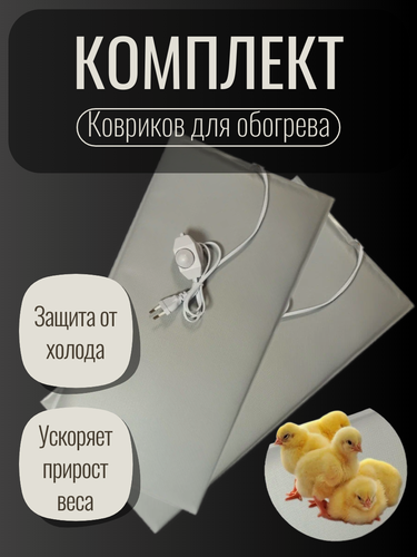 Изображение товара Обогреватель ТеплоМакс, для молодняка птиц, с терморегулятором, 2 шт