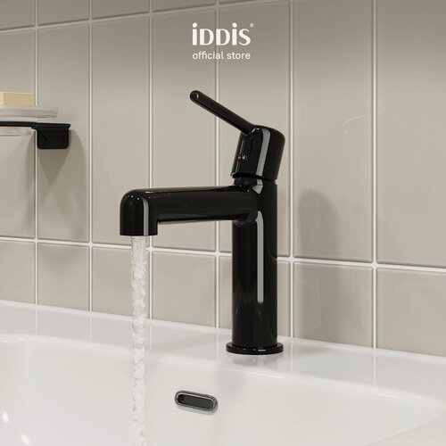 Изображение товара Cмеситель для раковины и умывальника IDDIS Эйгер (Aiger) AIGGB00i01 черный глянцевый