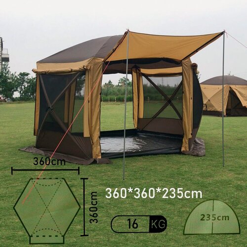 Изображение товара Палатка шатер MirCamping ART2905- 2TD два входа