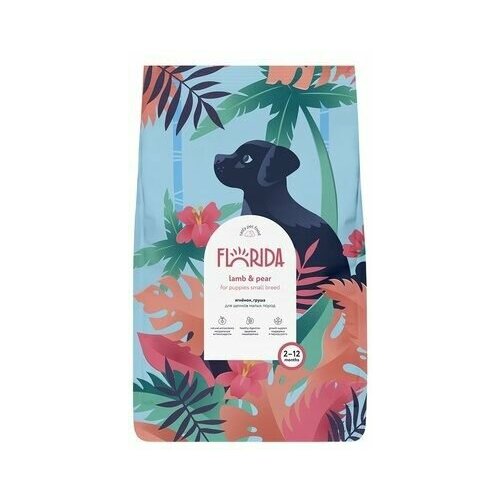 Корм для щенков Florida с ягненком и грушей 1 уп. х 1 шт. х 14000 г