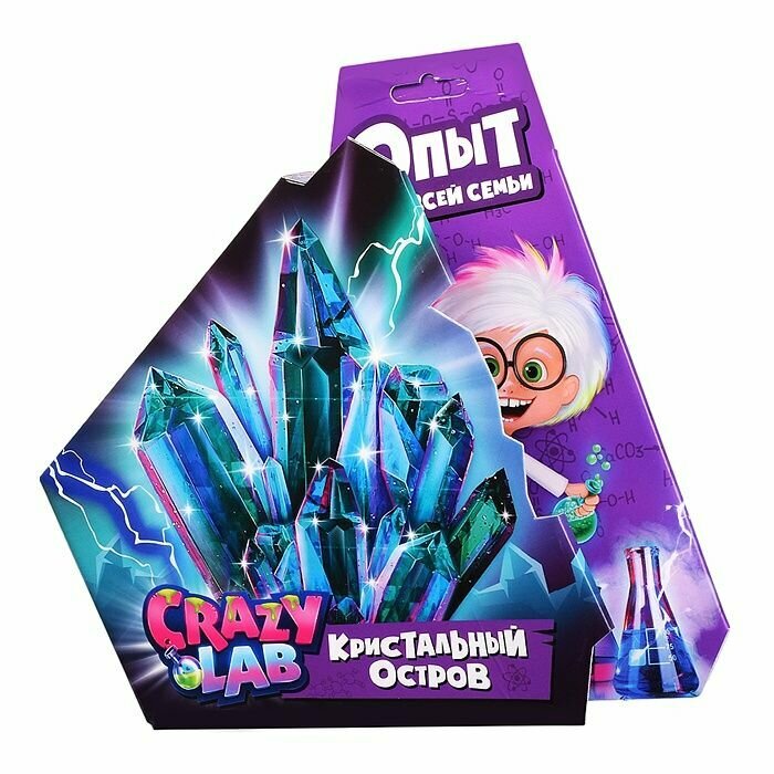 Набор для опытов Re-Агенты Crazy Lab "Кристальный остров", от 8 лет