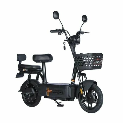 Электросамокат CRUZER PANDA, 2025 года, 500 ватт, 20 000 мАмпер черный