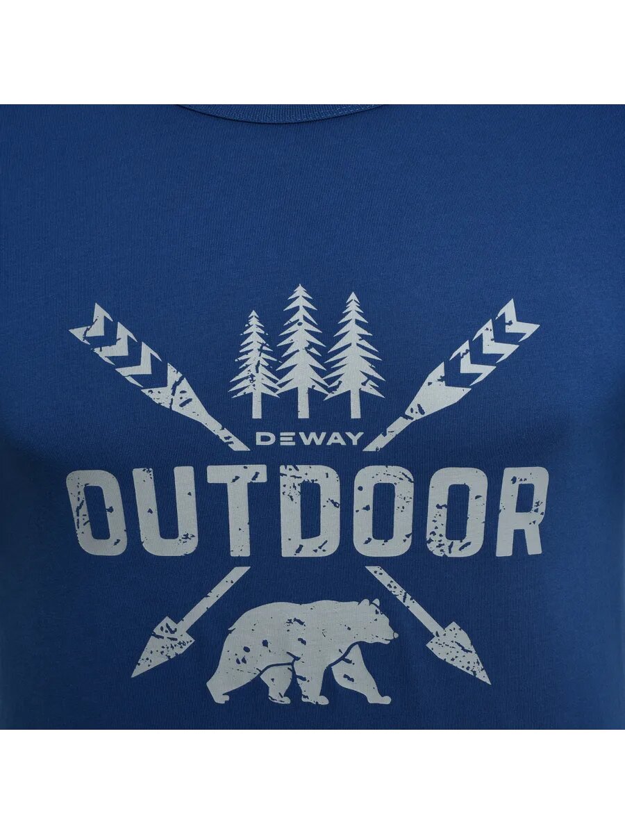 Футболка спортивная DEWAY, размер M, синий/темно-синий — фото 1