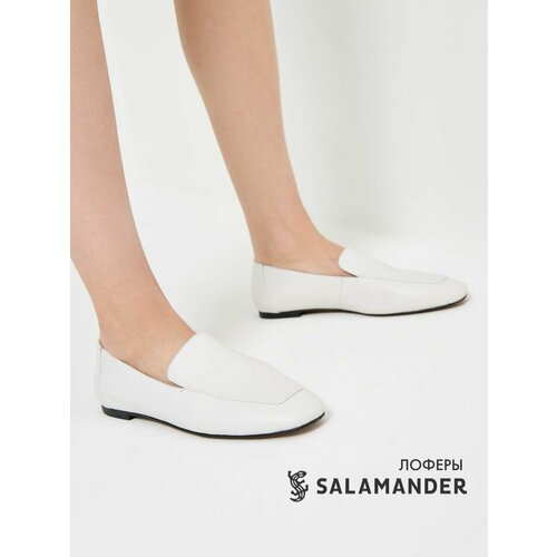 фото Туфли salamander лоферы женские, размер 36, белый