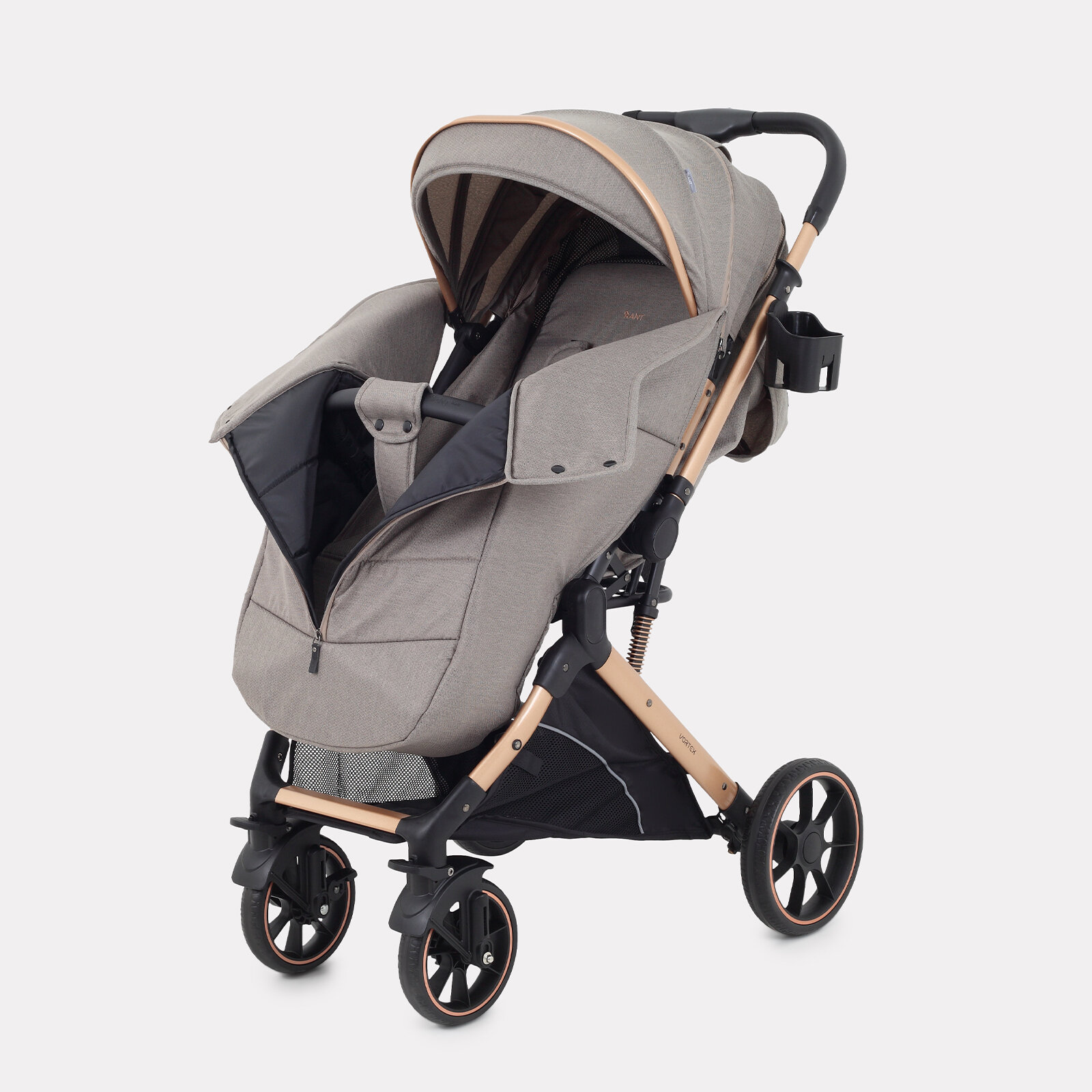 Обзор: Коляска прогулочная с перекидной ручкой Rant Basic Vortex RA304, Beige