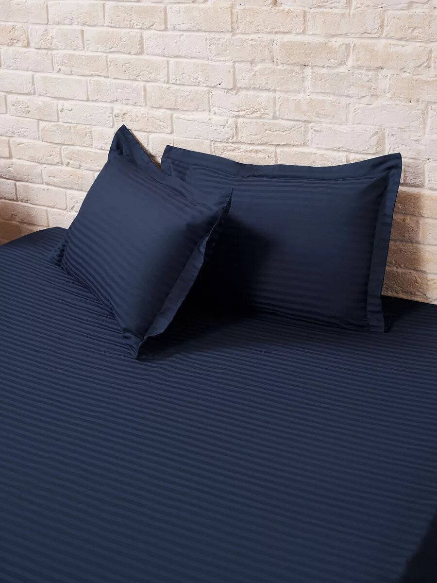 Наволочки SANPA HOME, 50х70см, 2шт, Страйп Сатин, 100% хлопок