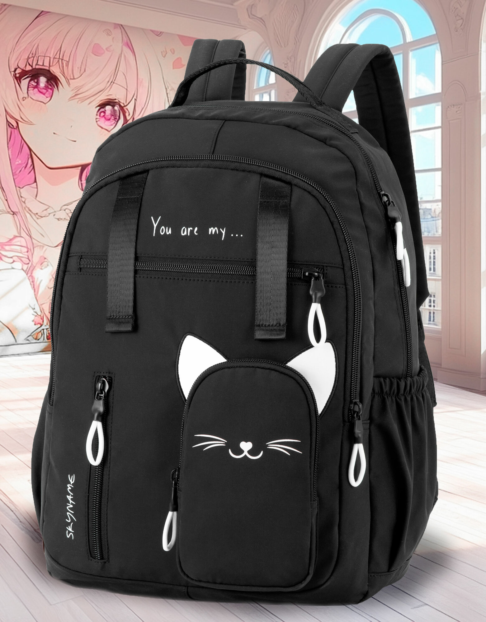 Рюкзак школьный для девочки подростков легкий 16 л SkyName (СкайНейм)