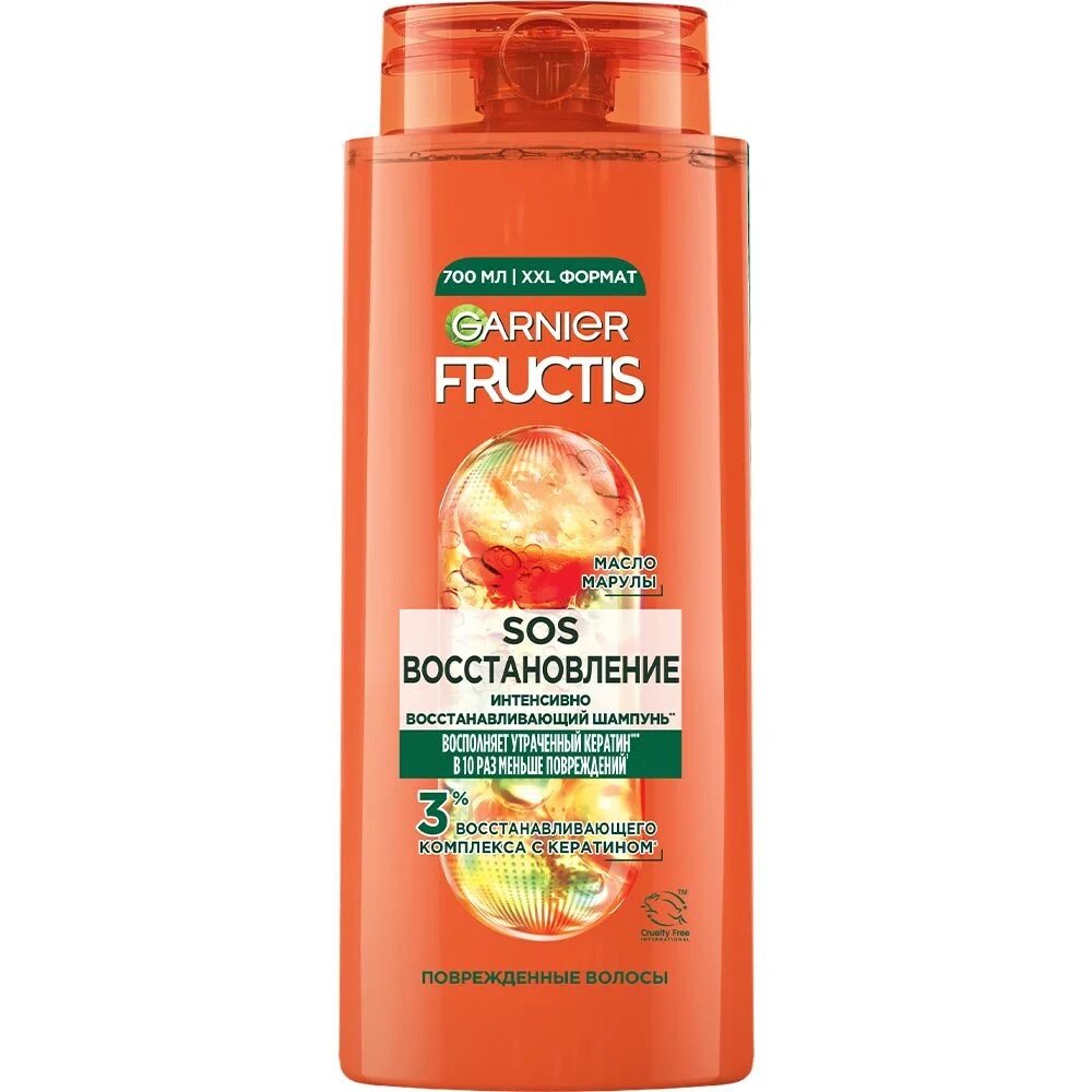 Шампунь Garnier Fructis "SOS Восстановление", для всех типов волос, 250 мл