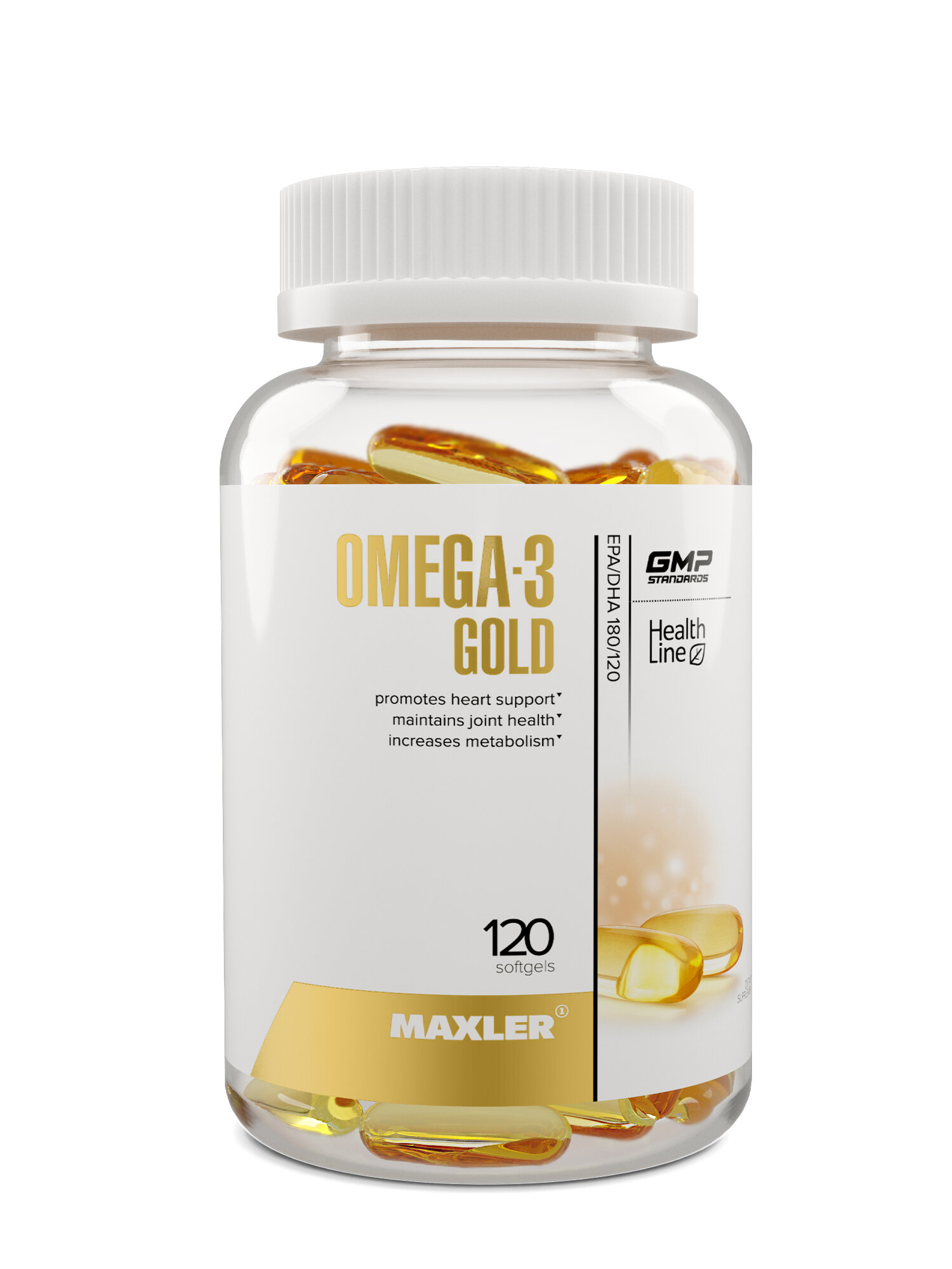 Жирные кислоты Омега3 Голд Maxler Omega 3 Gold 120 капсул USA