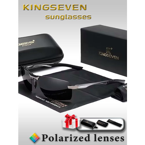 Солнцезащитные очки KINGSEVEN серый металлик 2988₽