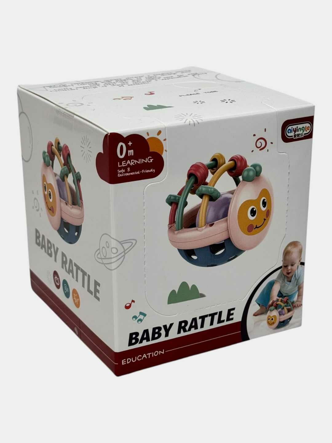 Погремушка мягкая развивающая пчела для новорожденных текстурная Art. 668-73 Код. 26243