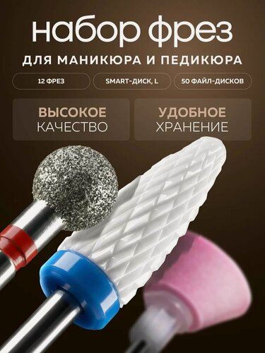 Изображение товара Набор фрез для аппарата для маникюра и педикюра Asia Care