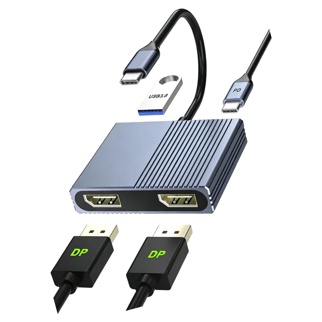 DisplayPort центральный разветвитель 8K@60Hz