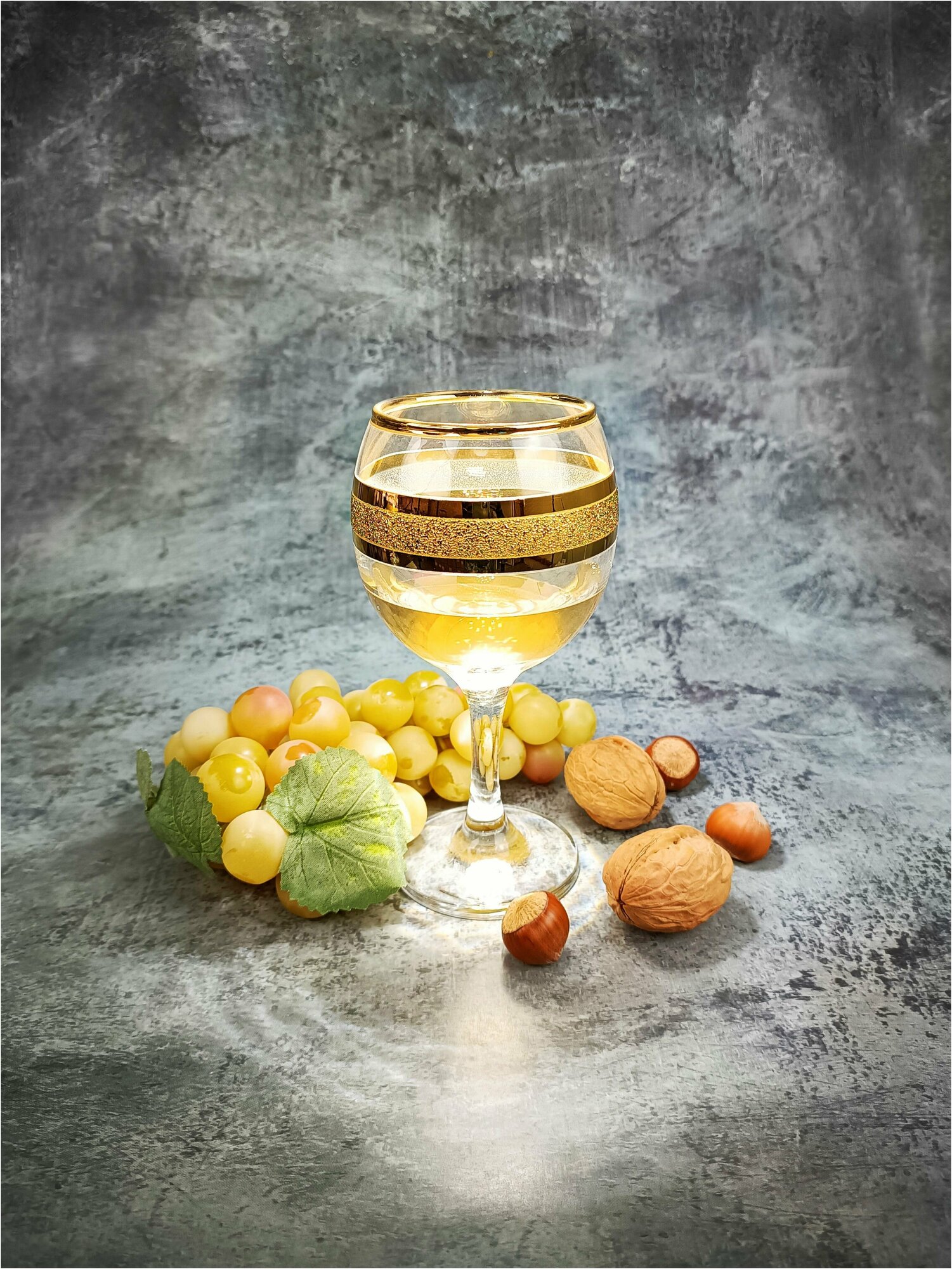 Подарочный набор бокалов для вина с алмазной гравировкой PROMSIZ Ультра / 260 мл, 6 шт.