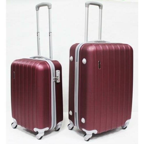 фото Комплект чемоданов feybaul, бордовый