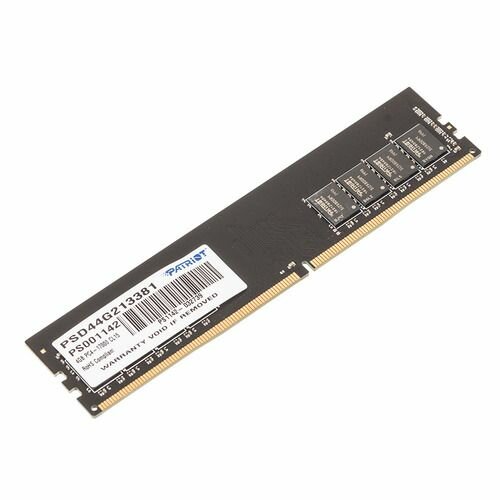 Оперативная память Patriot Signature PSD44G213381 DDR4 - 1x 4ГБ 2133МГц, DIMM, Ret