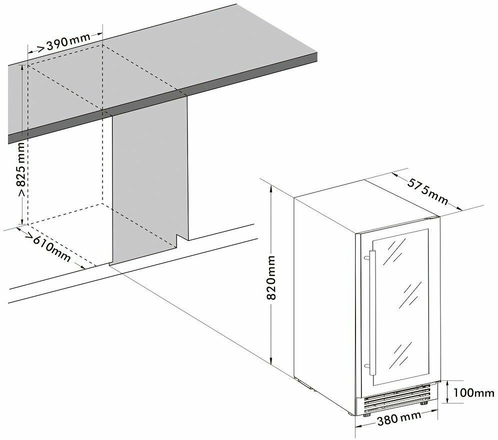 Винный шкаф CellarPrivate CP032-1T