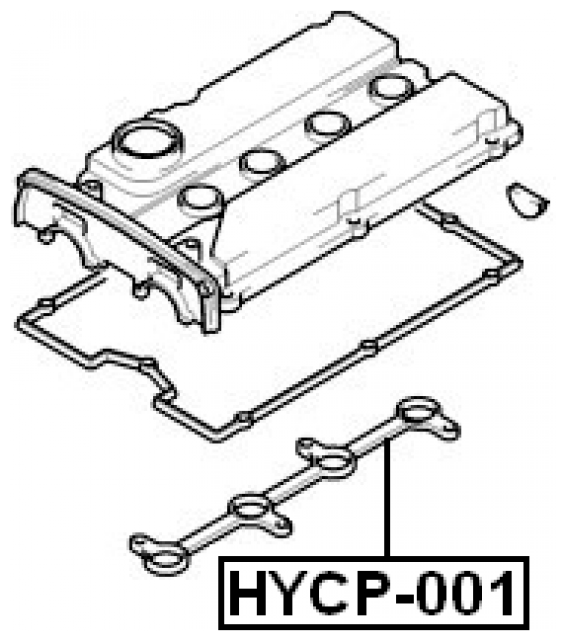 Кольцо уплотнительное свечного колодца Febest HYCP-001