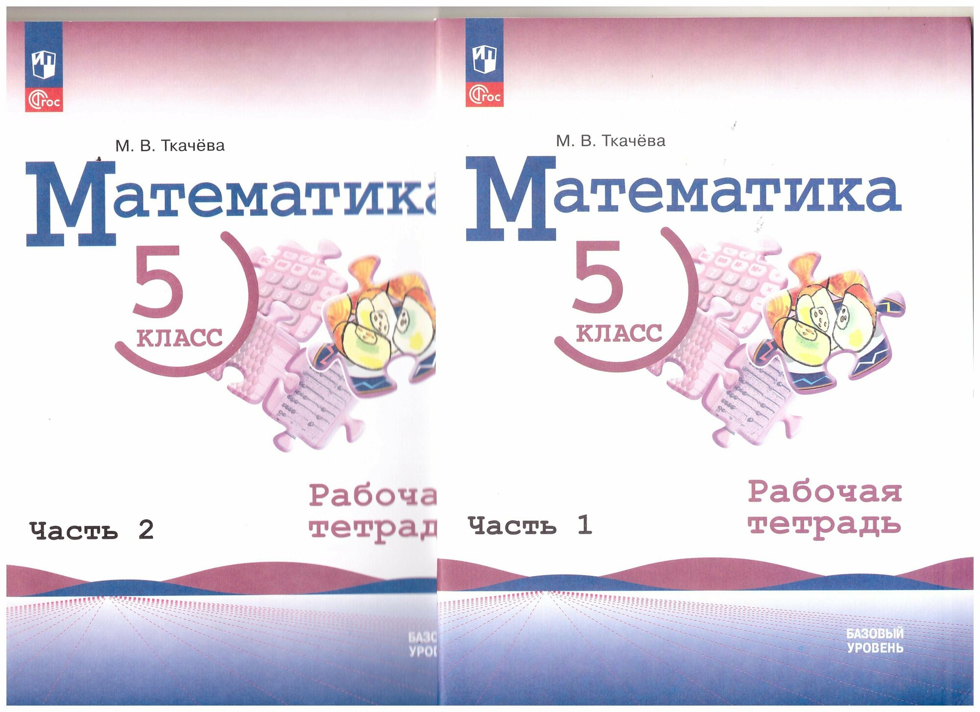 М. В. Ткачева: Математика. 5 класс. Рабочая тетрадь. Базовый уровень. В 2-х частях. ФГОС