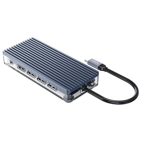 USB-концентратор Orico WB-11P серый usb концентратор с поддержкой thunderbolt 3 orico tb3 s1 серебристый