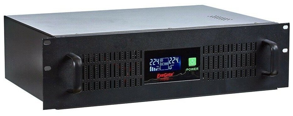ИБП Exegate EP285776RUS ИБП ExeGate ServerRM UNL-1500.LCD.AVR.С13.RJ.USB.3U