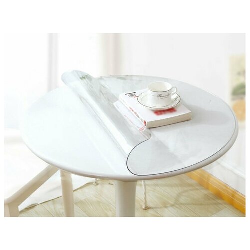 Мягкое стекло на стол Decosave круг 100 см прозрачное, толщина 2 мм