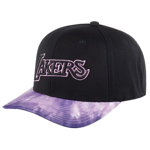 бейсболка lakers размер 55 60 фиолетовый Бейсболка Mitchell & Ness, размер OneSize, черный