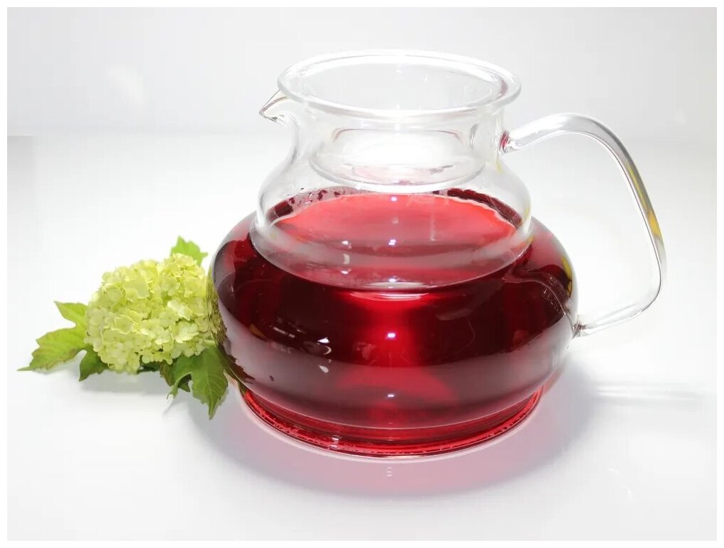 Фруктовый чай Смородиновое желе 150 гр. с каркаде и листом черной смородины - фотография № 4