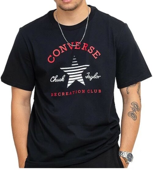 Футболка Converse, размер 2XL, черный