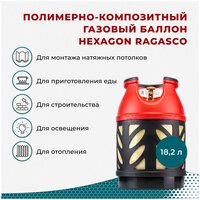 Композитный газовый баллон 18,2 л Hexagon Ragasco лимитированной серии BBQ Pro