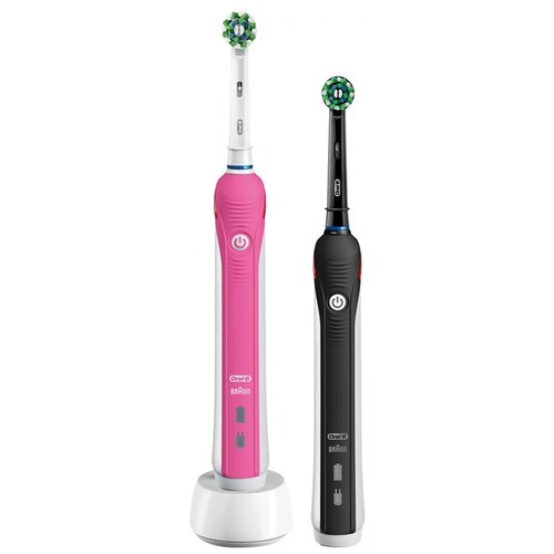 Электрическая зубная щетка Oral-B Smart 4 4900 Черная розовая 717600₽