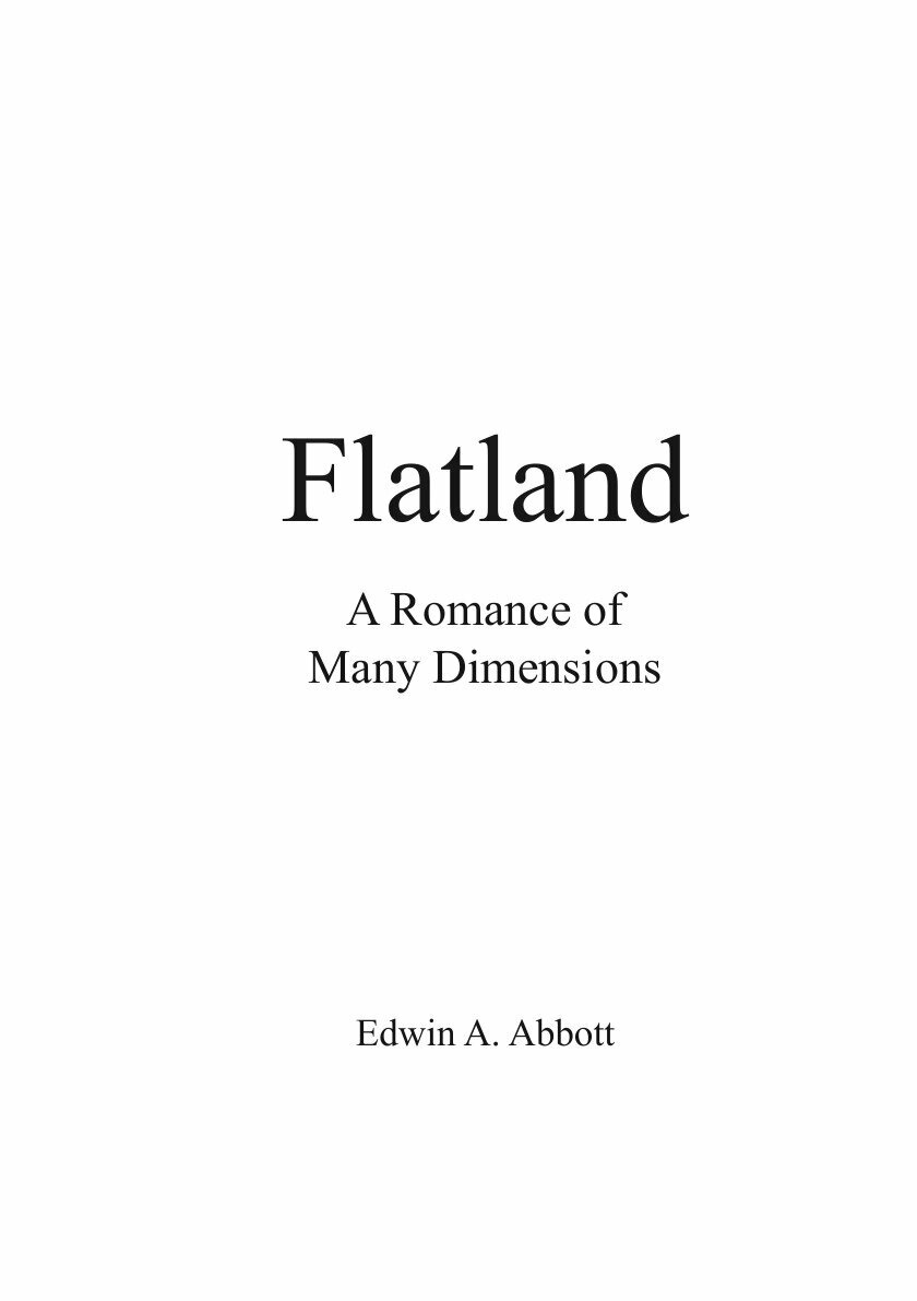 Flatland - a romance of many dimensions - фото №3